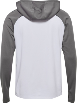 Kinder Hummel Lead 2.0 Kapuzen Trainingsjacke - White/Steel gray